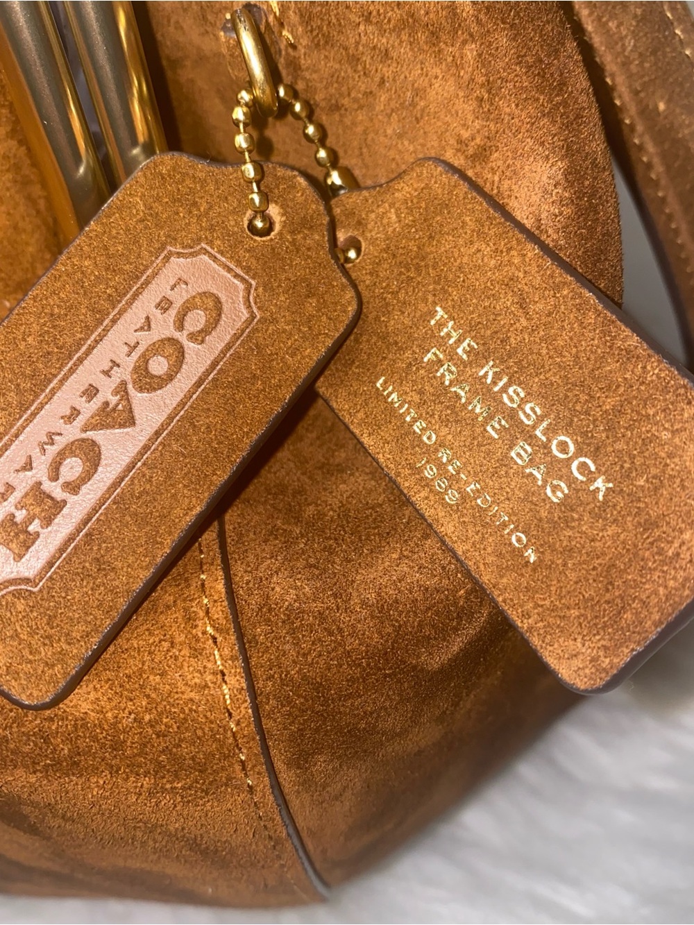 Coach 🤎  Kisslock Frame Bag 27 New with tags 🏷️ - Picture 7 of 16
